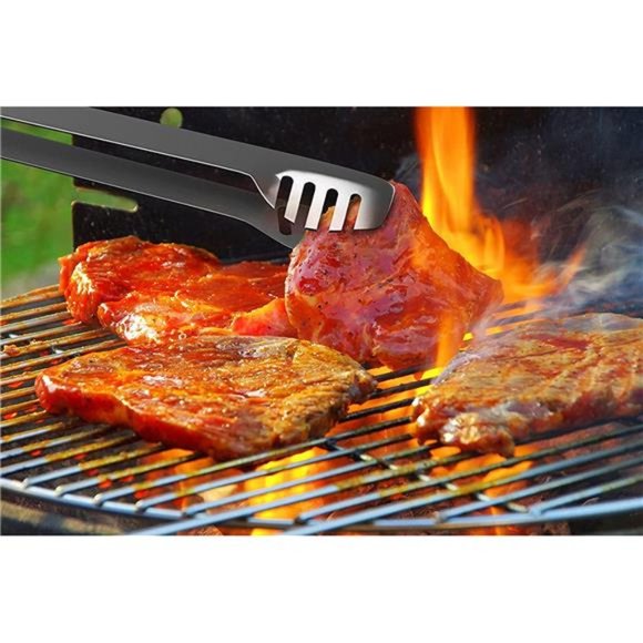 BBQ Accessories–16PC Grill Set with Spatula, Tongs, Skewers, Case–Barbecue Tools - Picture 5 of 7